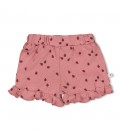 Feetje Short ajour rib AOP - Ladybug
