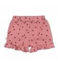 Feetje Short ajour rib AOP - Ladybug
