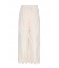 Sunet Pants with embroidered borders at hem