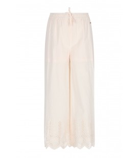 Sunet Pants with embroidered borders at hem