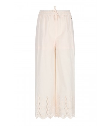 Sunet Pants with embroidered borders at hem