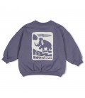 Sturdy Sweater met backprint oversized - Rock the Earth