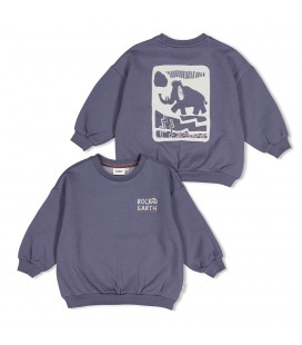 Sturdy Sweater met backprint oversized - Rock the Earth