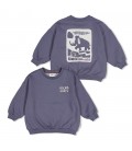 Sturdy Sweater met backprint oversized - Rock the Earth