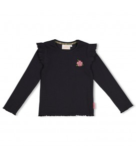 Jubel Longsleeve rib - Moon Flowers