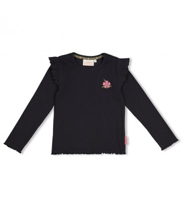 Jubel Longsleeve rib - Moon Flowers