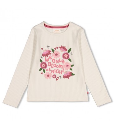 Jubel Longsleeve rib - Moon Flowers