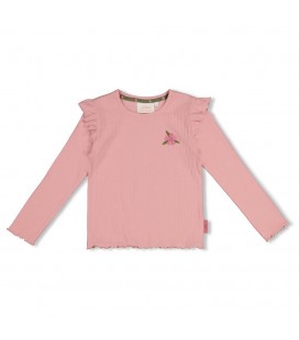 Jubel Longsleeve rib - Moon Flowers