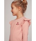 Jubel Longsleeve rib - Moon Flowers