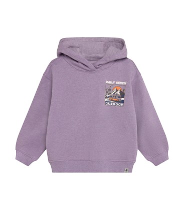 Daily7 Oversized Hoodie Chest Print