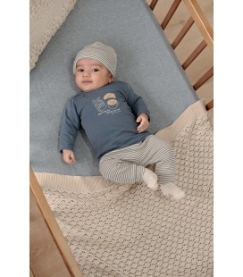 Feetje Broek rib met streep - Breakfast Buddy