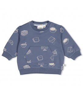 Feetje Sweater AOP - Breakfast Buddy