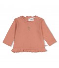 Feetje Longsleeve pointelle rib - Fall in Love
