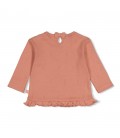 Feetje Longsleeve pointelle rib - Fall in Love