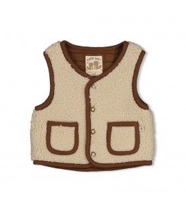 Feetje Omkeerbaar teddy gilet - Tiny Timber Tales
