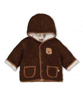 Feetje Omkeerbaar teddy jasje met capuchon - Tiny Timber Tales