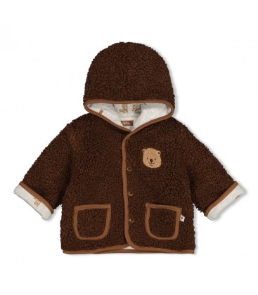 Feetje Omkeerbaar teddy jasje met capuchon - Tiny Timber Tales