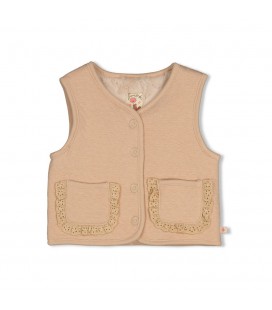 Feetje Omkeerbaar fake fur gilet - Forest Garden