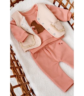 Feetje Omkeerbaar fake fur gilet - Forest Garden