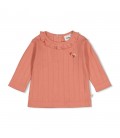 Feetje Longsleeve pointelle rib - Forest Garden