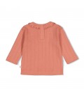 Feetje Longsleeve pointelle rib - Forest Garden