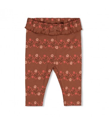 Feetje Legging rib AOP - Forest Garden