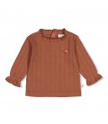 Feetje Longsleeve pointelle rib - Forest Garden