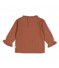 Feetje Longsleeve pointelle rib - Forest Garden