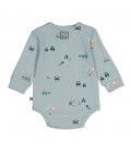 Feetje Romper rib AOP - Beep Beep