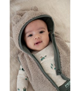 Feetje Teddy bodywarmer met capuchon - Beep Beep