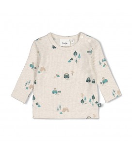Feetje Longsleeve rib AOP - Beep Beep