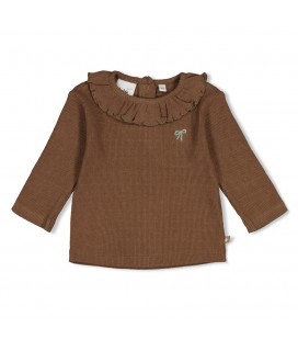 Feetje Longsleeve pointelle rib - Lucky Bloombird