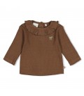 Feetje Longsleeve pointelle rib - Lucky Bloombird