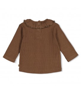 Feetje Longsleeve pointelle rib - Lucky Bloombird