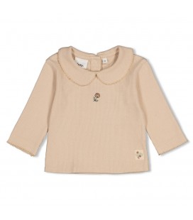 Feetje Longsleeve pointelle rib - Lucky Bloombird