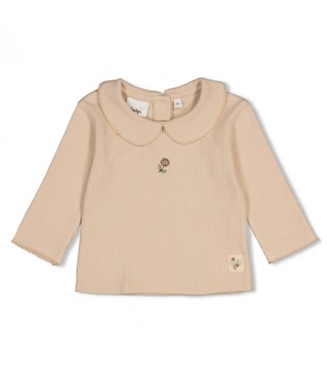 Feetje Longsleeve pointelle rib - Lucky Bloombird