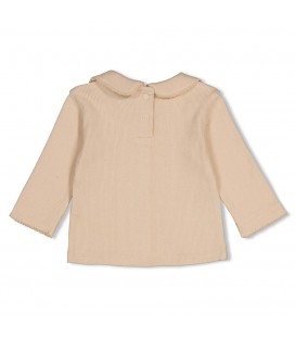 Feetje Longsleeve pointelle rib - Lucky Bloombird