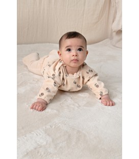 Feetje Sweater velours rib met borduursels - Lucky Bloombird