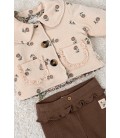 Feetje Legging pointelle rib - Lucky Bloombird