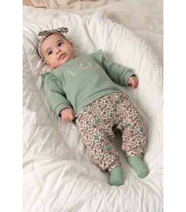 Feetje Broek AOP - Lucky Bloombird