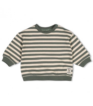 Feetje Sweater streep oversized - Wiggle and Waddle
