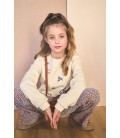 Konono soft furry sweater with embro