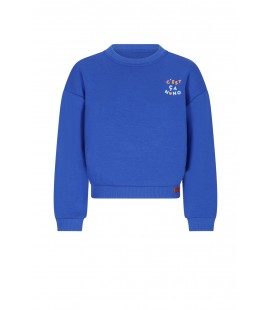Konono soft furry sweater with embro