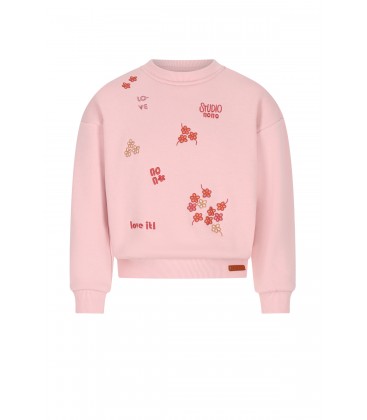 Konono soft furry sweater with embro
