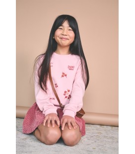 Konono soft furry sweater with embro