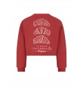 Kuya soft furry cropped sweater Croissant print