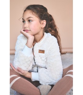 Doris Furry Indoorjacket with zipper
