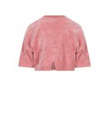 Kaily Oversized Velvet Top Half Sleeve with Bisou Embro