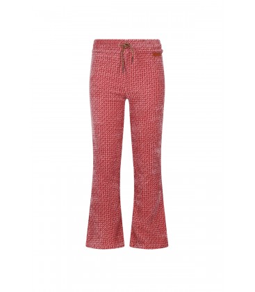 Sady AOP Flared Velvet Jersey Pants