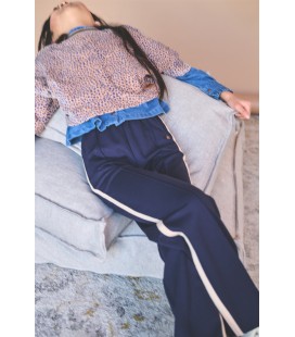 Sayla Wide Leg Interlock Pants